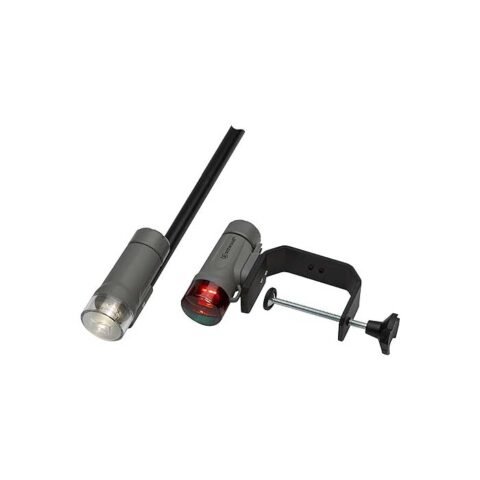 💡 Lampe LED à Pince Attwood 14190-7 Pour Bateau - Gris Marine - Étanche Et Portable